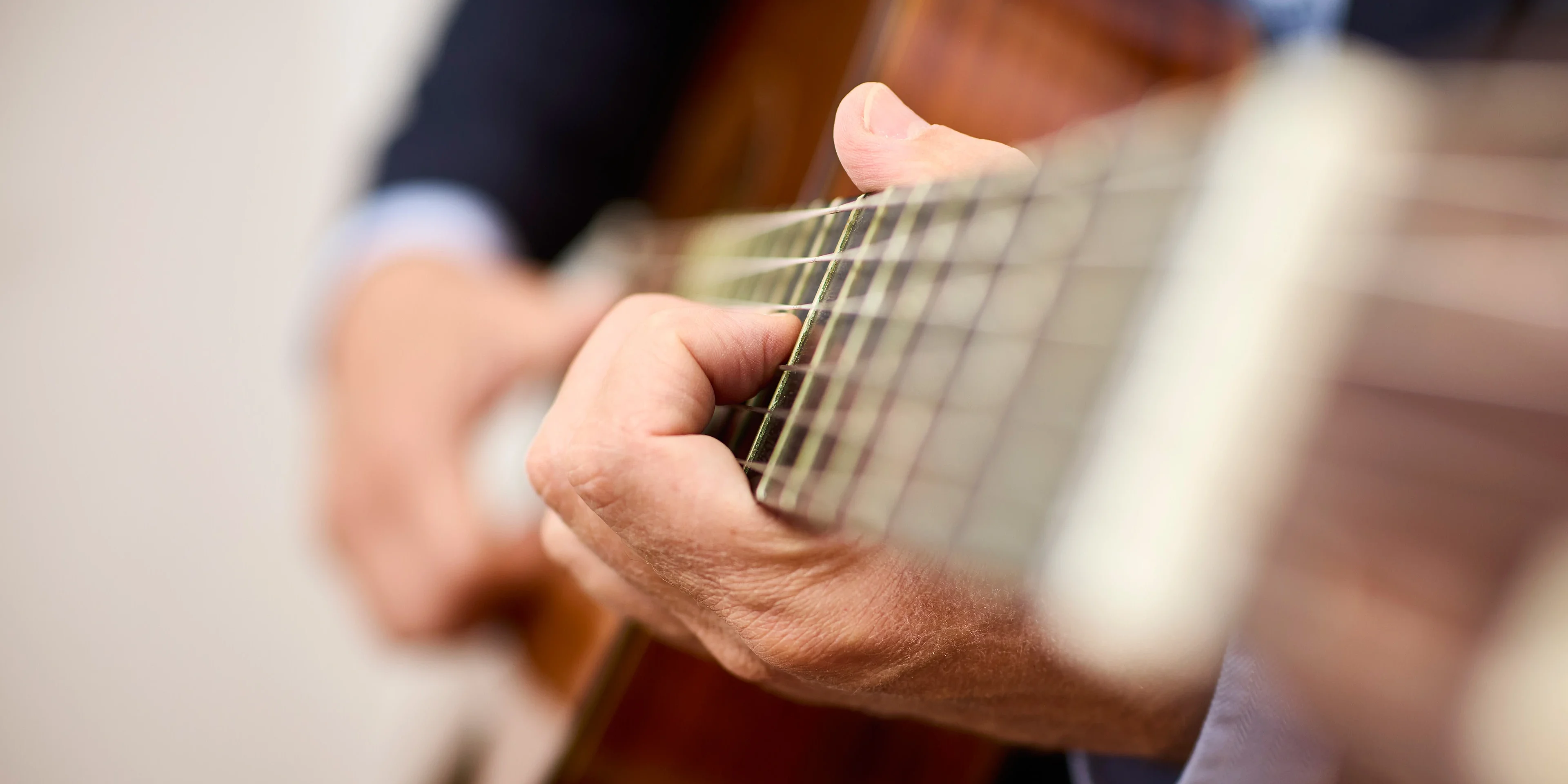 Griffbrett einer Gitarre